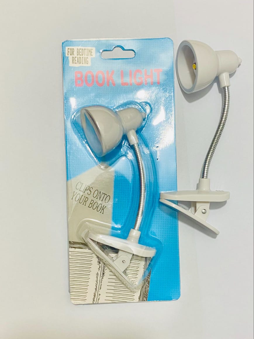 1Pc Mini LED Clamp Reading Lamp Night Lights Read Bedside For Bedroom Study Clip Design Home Portable Book Clip Lamp