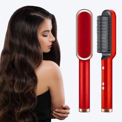 2-in-1 Electric Hair Straightener and Curler – Fast Heating Styling Tool for All Hair Types - Free Delivery