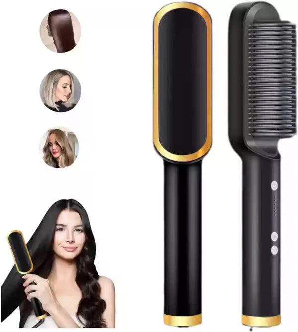 2-in-1 Electric Hair Straightener and Curler – Fast Heating Styling Tool for All Hair Types - Free Delivery