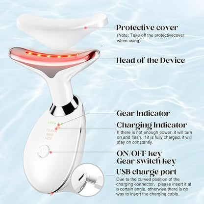 Digital Face & Neck Massager – Skin Tightening, Wrinkle Removal & Relaxation Device
