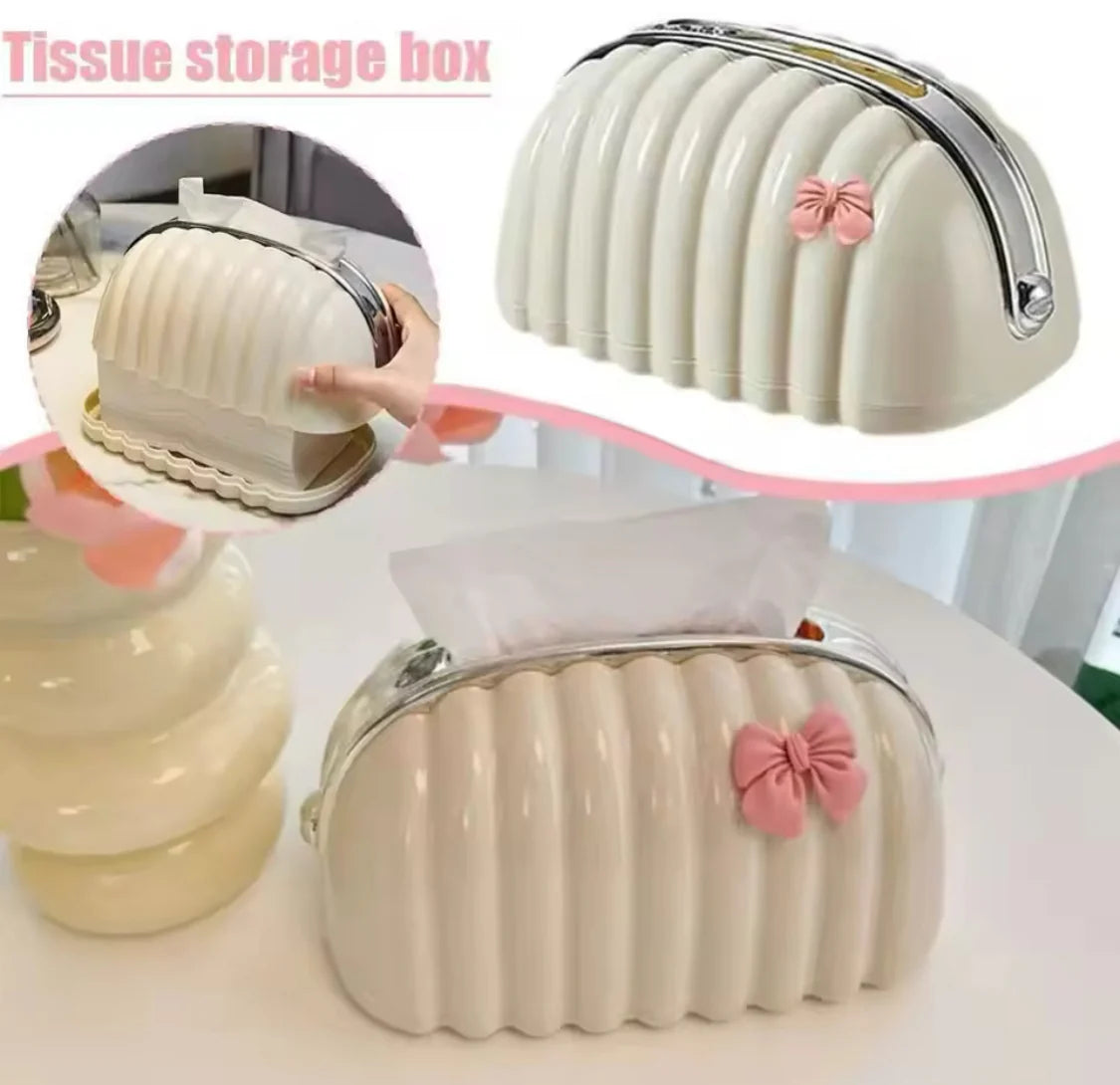 Premium Shell Shape Tissue Box – Durable Plastic Tissue Holder