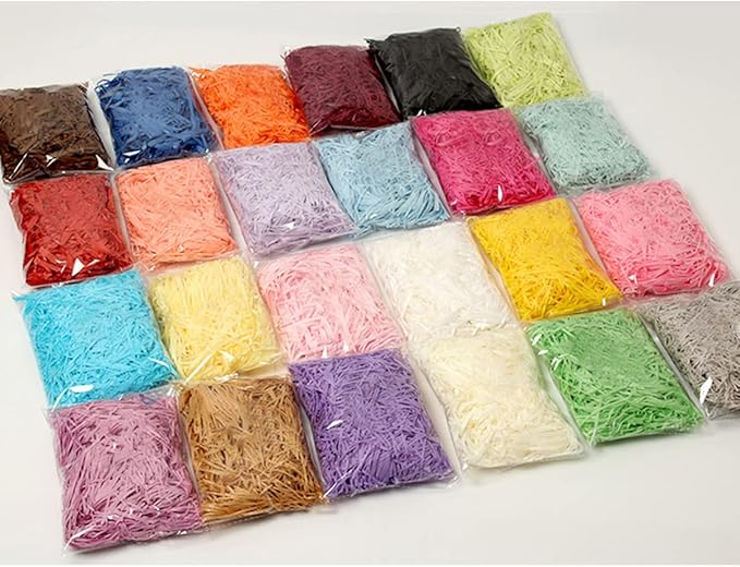 Crinkle Cut Paper Shred Filler for Gift Wrapping & Basket Filling Gift Box Filling .