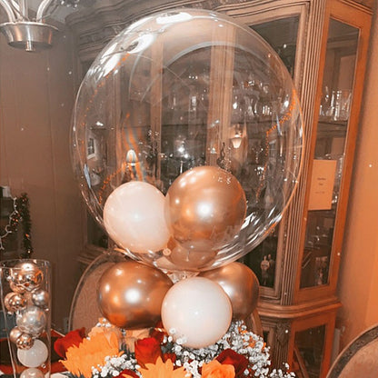 10pc Pvc clear bubble balloon inflatable Bobo balloons wedding birthday party decorations helium balloons