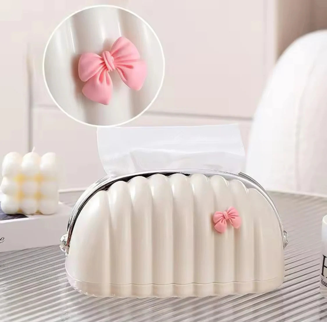 Premium Shell Shape Tissue Box – Durable Plastic Tissue Holder