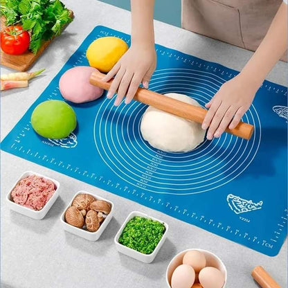 Silicone Rolling Baking Mat Stretchable Non-Stick Fondant for Kitchen,