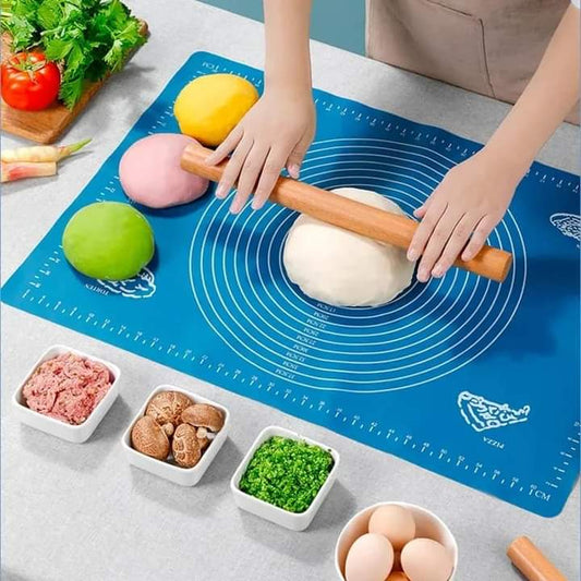 Silicone Rolling Baking Mat Stretchable Non-Stick Fondant for Kitchen,