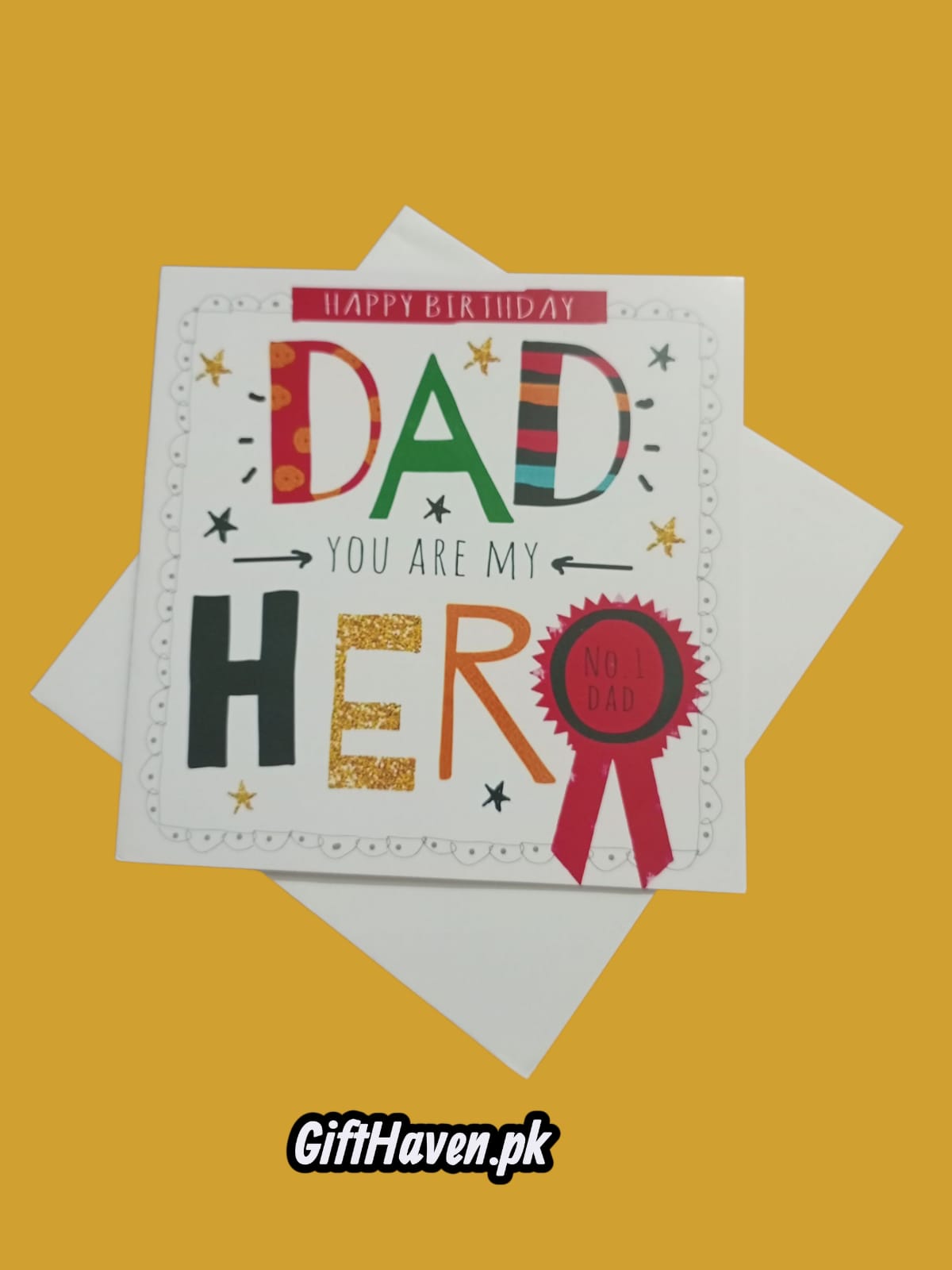Happy Birthday Dad You Are My Hero Greeting Card