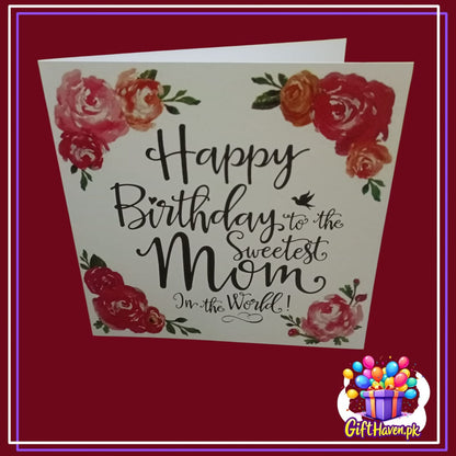 Happy Birthday To The World's Best Mum Greeting Card