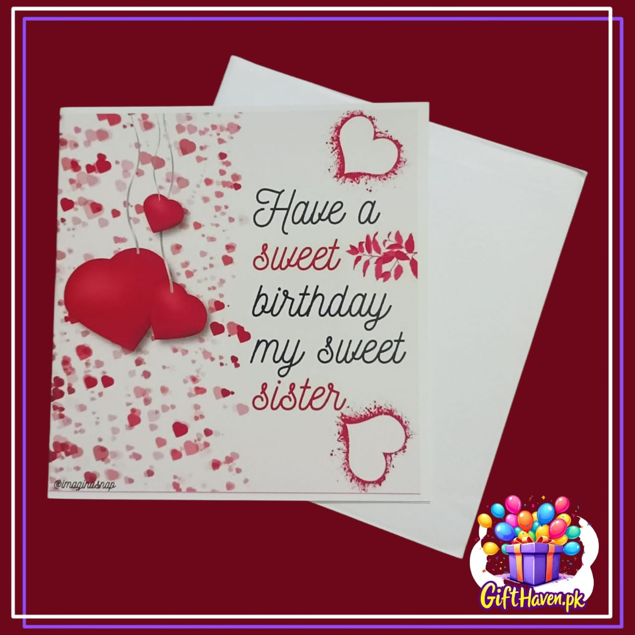 Have a Sweet Birthday My Sweet Sister Greeting Card,