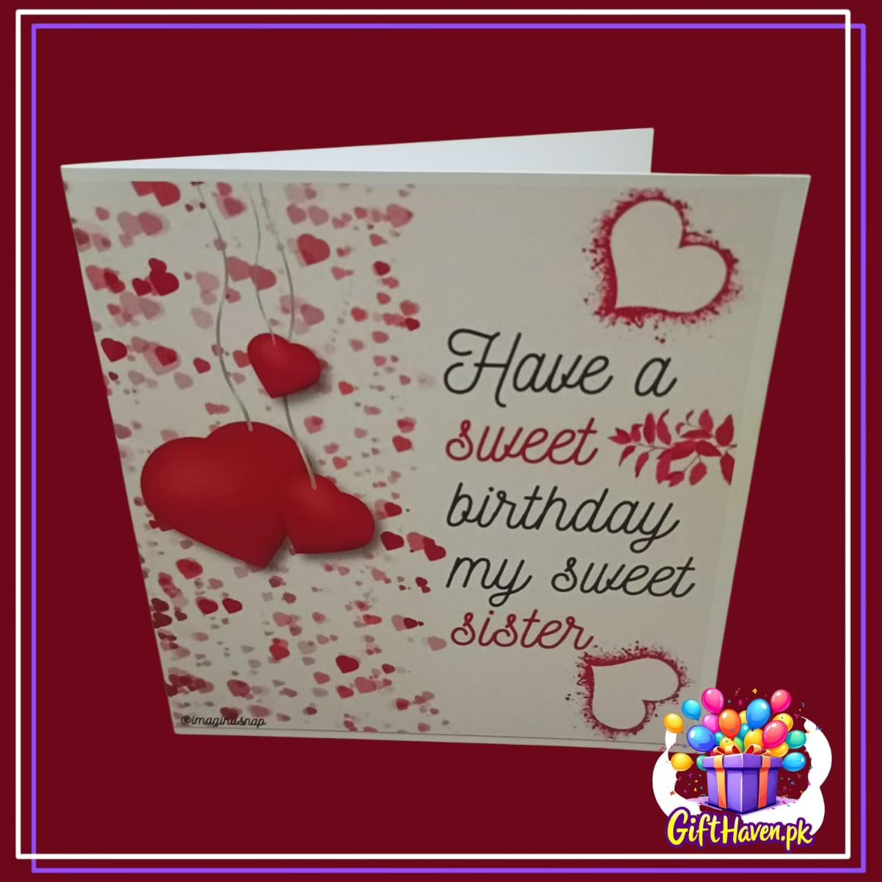 Have a Sweet Birthday My Sweet Sister Greeting Card,