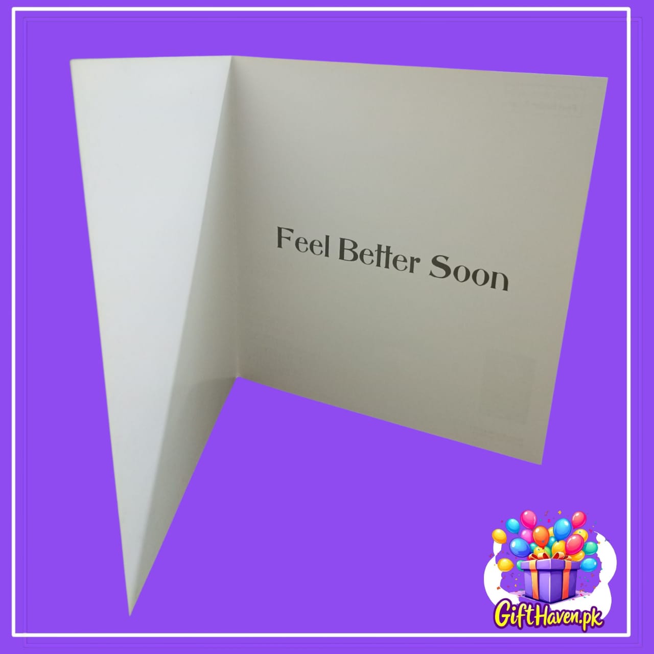 Get Well Soon Floral Design Greeting Card