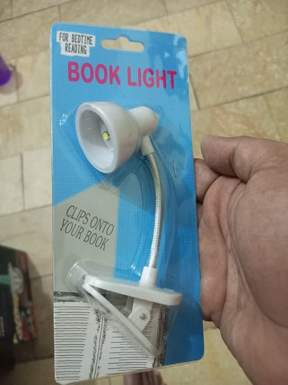 1Pc Mini LED Clamp Reading Lamp Night Lights Read Bedside For Bedroom Study Clip Design Home Portable Book Clip Lamp