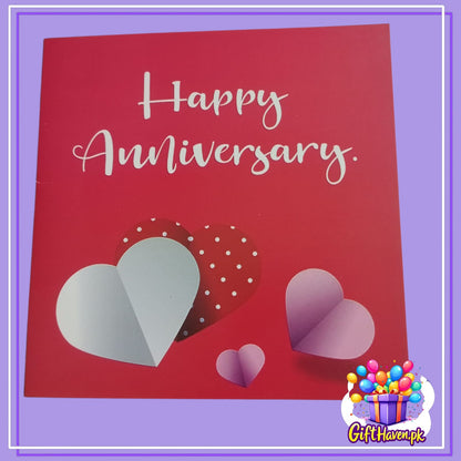 Home Happy Anniversary Red & Pink Heart Design Greeting Card Happy Anniversary Red & Pink Heart Design Greeting Card