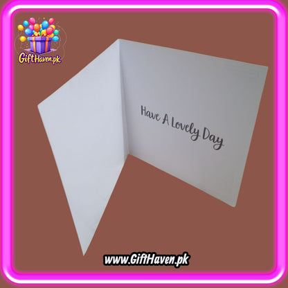 I Love You Printed on 3 Red Hearts Design Greeting Card For Valentine, Anniversary / Wedding Celebration