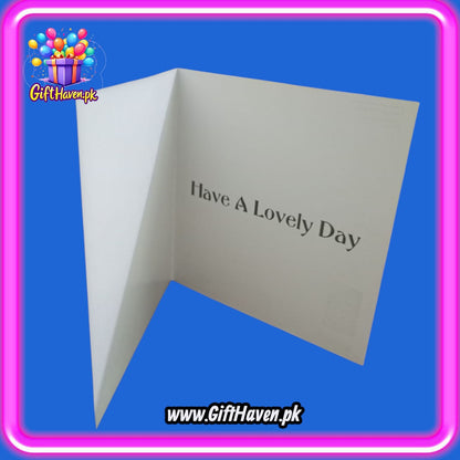 I Love You Printed on 7 Red Hearts Design Greeting Card For Valentine, Anniversary / Wedding Celebration