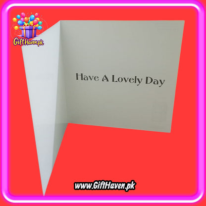 I Love You Printed on 1 Red Hearts Design Greeting Card For Valentine, Anniversary / Wedding Celebration