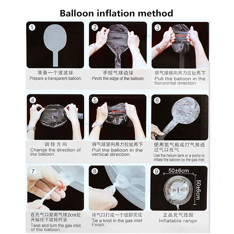 10pc Pvc clear bubble balloon inflatable Bobo balloons wedding birthday party decorations helium balloons
