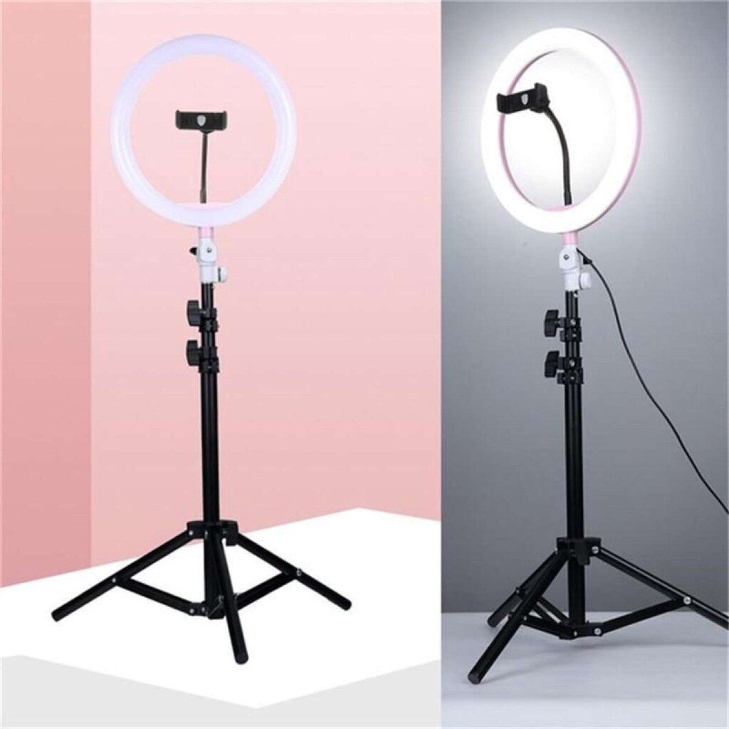 26cm Ring Light With Mobile Holder With 7Feet Tripod Stand in Different Mode Light