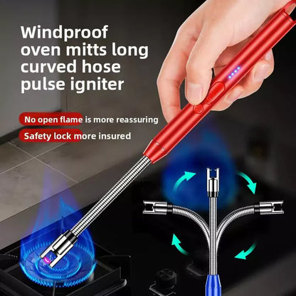 Electric Rechargeable Kitchen Lighter – Flameless, Windproof USB Arc Lighter for Gas Stove & Candles