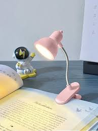 1Pc Mini LED Clamp Reading Lamp Night Lights Read Bedside For Bedroom Study Clip Design Home Portable Book Clip Lamp