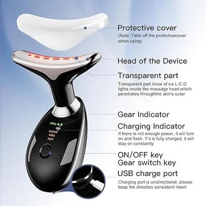 Digital Face & Neck Massager – Skin Tightening, Wrinkle Removal & Relaxation Device
